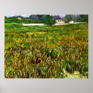 Wheat Field in Auvers door Vincent van Gogh Poster