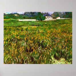 Wheat Field in Auvers door Vincent van Gogh Poster