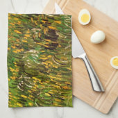 Wheat Field in Auvers door Vincent van Gogh Theedoek (Quarter Fold)