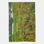 Wheat Field in Auvers door Vincent van Gogh Theedoek (Verticaal)