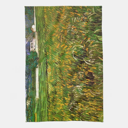 Wheat Field in Auvers door Vincent van Gogh Theedoek (Verticaal)