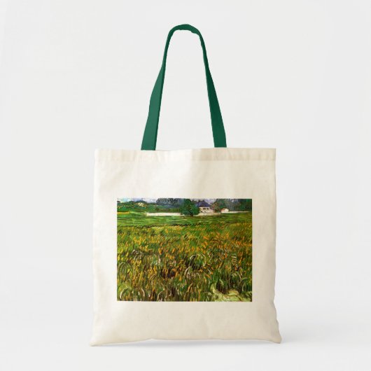 Wheat Field in Auvers door Vincent van Gogh Tote Bag (Voorkant)