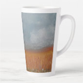 Wheat Field Landscape Latte Cup Latte Mok (Rechts)