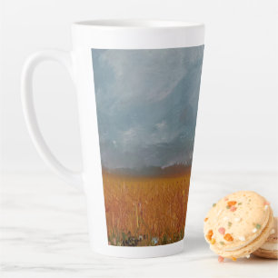 Wheat Field Landscape Latte Cup Mok