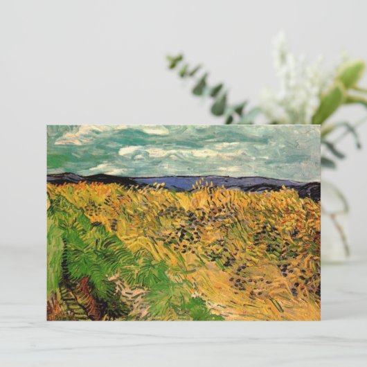 Wheat Field met Cornbloemen door Vincent van Gogh (Staand voorkant)
