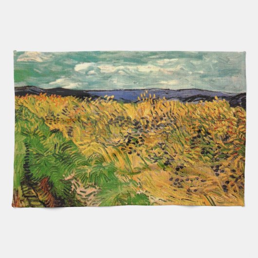 Wheat Field met Cornbloemen door Vincent van Gogh Theedoek (Horizontaal)