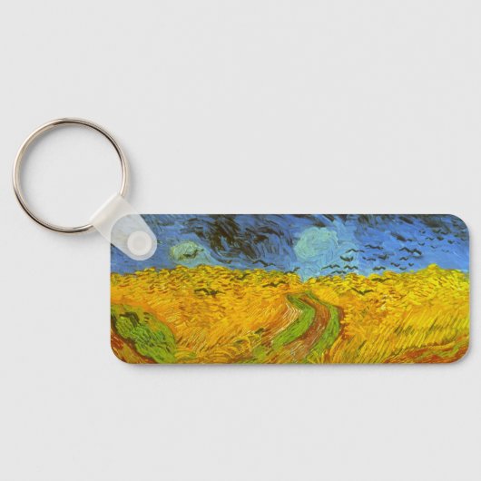 Wheat Field met Crows van Vincent van Gogh Sleutelhanger (Achterkant)