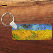 Wheat Field met Crows van Vincent van Gogh Sleutelhanger (Achterkant)