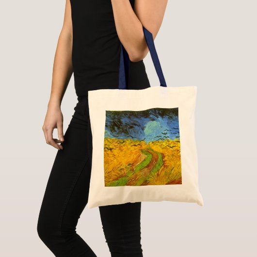 Wheat Field met Crows van Vincent van Gogh Tote Bag (Voorkant (product))