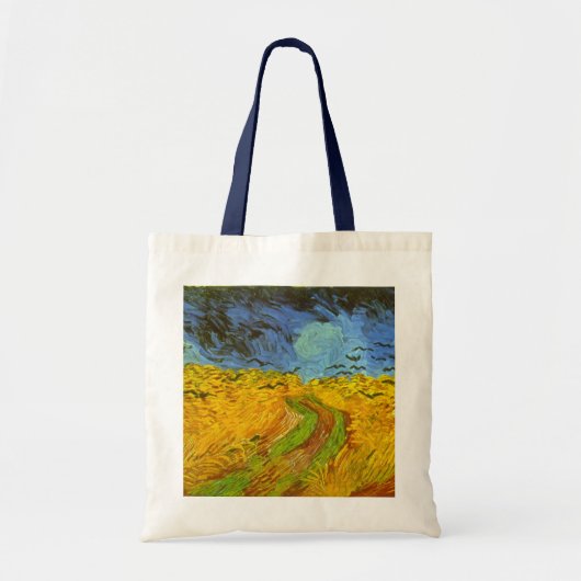 Wheat Field met Crows van Vincent van Gogh Tote Bag (Voorkant)