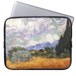 Wheat Field met Cypress van Van Gogh. Laptop Sleeve
