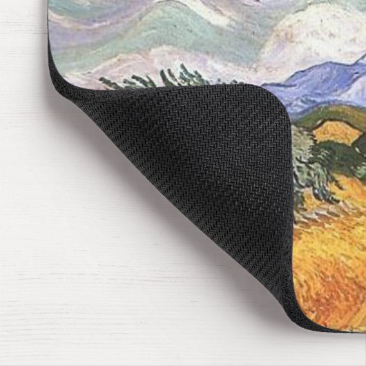 Wheat Field met Cypress van Van Gogh. Muismat (Hoek)
