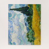 "WHEAT FIELD MET CYPRESSES" DOOR VAN GOGH OP PUZZL LEGPUZZEL (Verticaal)
