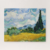 "WHEAT FIELD MET CYPRESSES" DOOR VAN GOGH OP PUZZL LEGPUZZEL (Horizontaal)