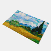 Wheat Field met Cypresses, Van Gogh Deurmat (Schuin)