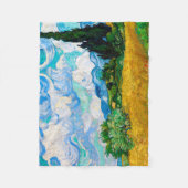 Wheat Field met Cypresses, Van Gogh Fleece Deken (Voorkant)