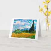 Wheat Field met Cypresses, Van Gogh Kaart (Gele Bloem)