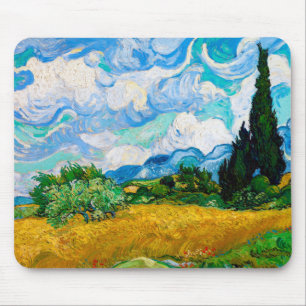 Wheat Field met Cypresses, Van Gogh Muismat