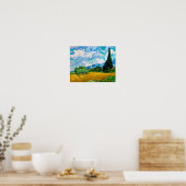 Wheat Field met Cypresses, Van Gogh Poster (Keuken)