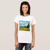 Wheat Field met Cypresses, Van Gogh T-shirt (Voorkant volledig)