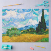 Wheat Field met Cypresses, Van Gogh Tissuepapier (Craft)