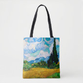 Wheat Field met Cypresses, Van Gogh Tote Bag (Voorkant)