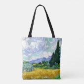 Wheat Field met Cypresses van Van Gogh Fine Art Tote Bag (Achterkant)