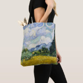 Wheat Field met Cypresses van Van Gogh Tote Bag (Dichtbij)