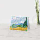 Wheat Field met Cypresses van Vincent van Gogh Bedankkaart (Voorkant)