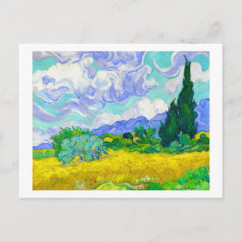 Wheat Field met Cypresses van Vincent Van Gogh Briefkaart