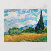 Wheat Field met Cypresses van Vincent van Gogh Briefkaart (Voorkant)