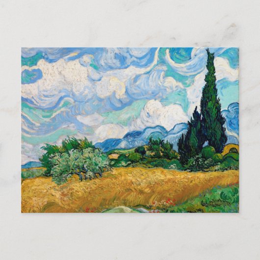 Wheat Field met Cypresses van Vincent van Gogh Briefkaart (Voorkant)