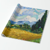 Wheat Field met Cypresses van Vincent Van Gogh Cadeaupapier (Uitgerold)