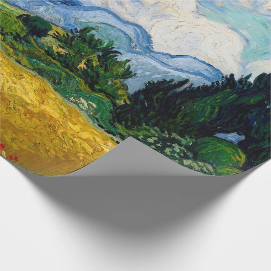 Wheat Field met Cypresses van Vincent Van Gogh Cadeaupapier (Hoek)