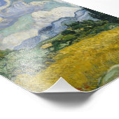 Wheat Field met Cypresses van Vincent van Gogh Foto Afdruk (Hoek)