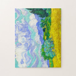 Wheat Field met Cypresses van Vincent Van Gogh Legpuzzel