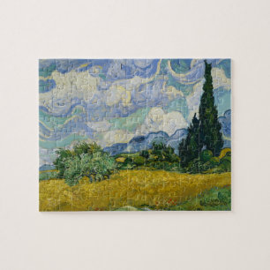 Wheat Field met Cypresses van Vincent van Gogh Legpuzzel