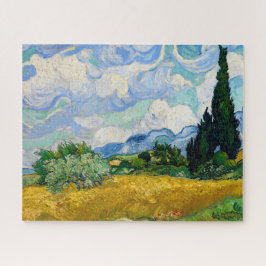Wheat Field met Cypresses van Vincent Van Gogh Legpuzzel