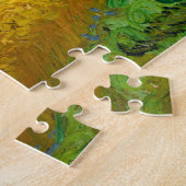 Wheat Field met Cypresses van Vincent Van Gogh Legpuzzel (Zijkant)