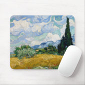 Wheat Field met Cypresses van Vincent Van Gogh Muismat (Met muis)