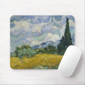 Wheat Field met Cypresses van Vincent van Gogh Muismat (Met muis)