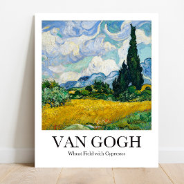Wheat Field met Cypresses van Vincent van Gogh Poster