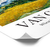 Wheat Field met Cypresses van Vincent van Gogh Poster (Hoek)