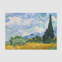 Wheat Field met Cypresses van Vincent Van Gogh