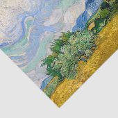 Wheat Field met Cypresses van Vincent Van Gogh Tissuepapier (Detail)