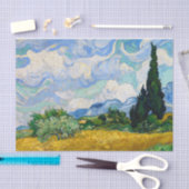 Wheat Field met Cypresses van Vincent Van Gogh Tissuepapier (Craft)