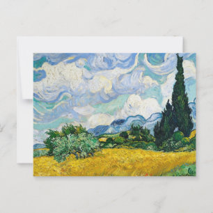 Wheat Field met Cypresses Vincent van Gogh Briefkaart