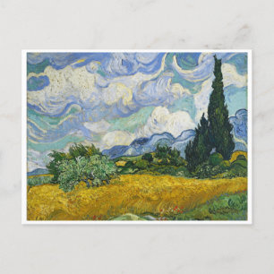 Wheat Field met Cypresses, Vincent van Gogh Briefkaart