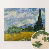 Wheat Field met Cypresses, Vincent van Gogh Legpuzzel