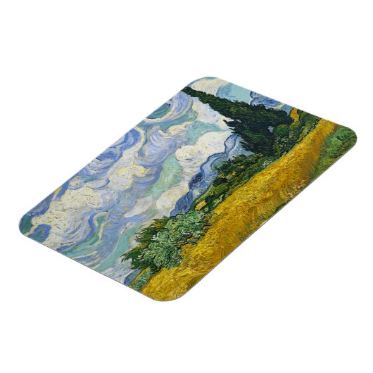 Wheat Field met Cypresses, Vincent van Gogh Magneet (Linkerzijde)